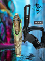 Close Quarters Carry dual-layer mid-drop OWB rig side view with adjustable dual-screw retention
