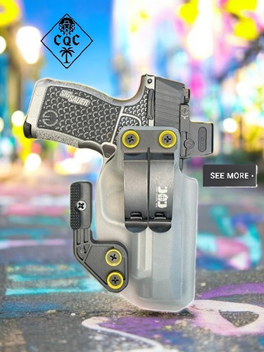 Slim-profile appendix carry IWB holster by Close Quarters Carry with anodized Monoblock clip