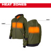Milwaukee 306GN-20S M12 Heated Hoodie Green Small
