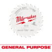 Milwaukee 48-40-0624 6-1/2" 24T General Purpose Track Saw Blade
