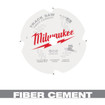 Milwaukee 48-40-0670 6-1/2 4T Fiber Cement Track Saw Blade