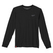 Milwaukee 604B Hybrid Work Tee Long Sleeve Black 2X