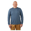 Milwaukee 604BL Hybrid Work Tee Long Sleeve Blue 2X