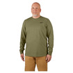 Milwaukee 604GN Hybrid Work Tee Long Sleeve Green 2X