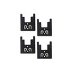 StealthMounts TM-BO18-BLK-4 Bosch Tool Mounts (4 Pack) Black