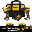 Dewalt DCK225D2 20V MAX ATOMIC 2-Tool Kit w/ BONUS DCS354B Oscillating Tool