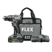 Flex FX1231-1A 24V 1/2" 2-Speed Compact Hammer Drill Kit