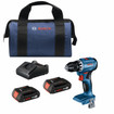 Bosch GSR18V-400B22 18V Compact Brushless 1/2 In. Drill/Driver Kit with (2) 2 Ah Standard Batteries