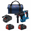 Bosch GBH18V-24CK24 18V Brushless Connected SDS-plus Bulldog 1 In. Rotary Hammer with (2) CORE18V 8 Ah High Power Batteries