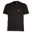 Milwaukee 605B Heavy Duty Pocket Short Sleeve T-Shirt Black