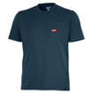 Milwaukee 605BL Heavy Duty Pocket Short Sleeve T-Shirt Blue