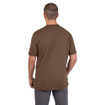 Milwaukee 605BR Heavy Duty Pocket Short Sleeve T-Shirt Brown