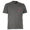 Milwaukee 605G Heavy Duty Pocket Short Sleeve T-Shirt Gray