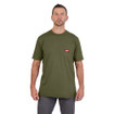 Milwaukee 605GN Heavy Duty Pocket Short Sleeve T-Shirt Green