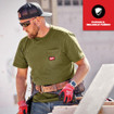 Milwaukee 605GN Heavy Duty Pocket Short Sleeve T-Shirt Green