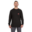 Milwaukee 606B Heavy Duty Pocket Long Sleeve T-Shirt Black