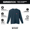 Milwaukee 606BL Heavy Duty Pocket Long Sleeve T-Shirt Blue