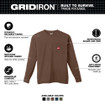 Milwaukee 606BR Heavy Duty Pocket Long Sleeve T-Shirt Brown