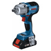 Bosch GDS18V-330PCB25 18V Brushless 1/2 In. Mid-Torque Impact Wrench Kit with Pin Detent and (2) CORE18V 4 Ah Advanced Power Batteries