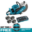 Makita CE001GL401 80V (40VX2) Max XGT Brushless Cordless 14 In. Power Cutter w/BONUS E-16748 Diamond Blade