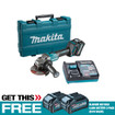 Makita GA005GM102 40V Max XGT Li-Ion  5 In. Angle Grinder Kit (Slide Switch) w/BONUS BL4040 4Ah Battery 2-Pack