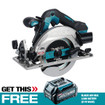 Makita HS012GZ 40V max XGT Brushless Cordless 6-1/2 In. Circular Saw w/XPT & AWS w/BONUS BL4025 2.5Ah Battery