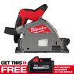 Milwaukee 2831-20 M18 FUEL 18 Volt Lithium-Ion Brushless Cordless 6-1/2 In. Plunge Track Saw w/BONUS XC6.0 Battery