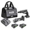 Flex FXM203-2AA 2 Tool Combo Kit Drywall Screw Gun And Cut Out Tool