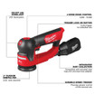 Milwaukee 2535-20 M12 FUEL 3 in. Random Orbital Detail Sander