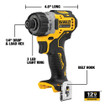 Dewalt DCF601B XTREME 12V MAX* Brushless Cordless 1/4 in. Screwdriver (Tool only)