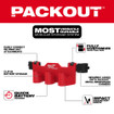 Milwaukee 48-22-8604 PACKOUT Tool Box M12 Battery Rack Attachment