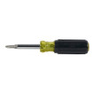 Klein 32476 Multi-Bit Screwdriver / Nut Driver, 5-in-1, Phillips, Slotted Bits