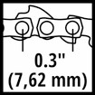 Einhell 4500184 6 In. Replacement Chain for Pruning Chain Saw