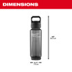 Milwaukee 48-22-8372B PACKOUT 34oz Bottle with Chug Lid - Black