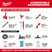 Milwaukee 0915-20 M18 FUEL NEXUS 6 Gallon Wet/Dry Vacuum w/ PACKOUT Compatibility & VACLINK