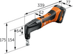 Fein 71321161090 ABLK 18 1.6 E Cordless Nibbler 18V AMPShare Select ( Tool Only)