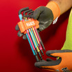 Klein BLS18 Color Coded Hex Key Set SAE and Metric 18-Piece