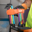 Klein BLS18 Color Coded Hex Key Set SAE and Metric 18-Piece