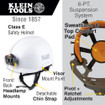 Klein 60145 Safety Helmet Non-Vented Class E White