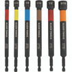 Klein 32930 Magnetic Color-Coded Power Nut Drivers 6-Piece