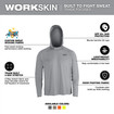 Milwaukee M550G WORKSKIN Hooded Sun Shirt - GRAY