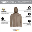 Milwaukee M550N WORKSKIN Hooded Sun Shirt - SANDSTONE