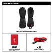 Milwaukee M701B-21 Heated Work Glove Liners - Black