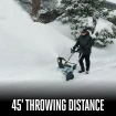 EGO SNT2130 POWER+ 21 In. Single-Stage Snow Blower with Peak Power