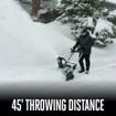 EGO SNT2134 POWER+ 21 In. Single-Stage Snow Blower with Peak Power