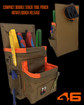 Atlas 46 Compact Double Stack Tool Pouch ROTATE/QUICK RELEASE Coyote/Orange