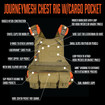 JourneyMESH Chest Rig with Cargo Pockets  Coyote/Orange