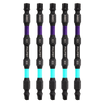 PHLiPBiT 16215-EC1EC2X4 EC1+EC2 4 in. Double Ended Impact Bit Seafoam/Purple