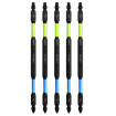PHLiPBiT 16215-T25PH2x6 T25+PH2 6 in. Double Ended Impact Bit Lime/Blue