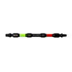 PHLiPBiT 16215-T25SQ2x6 T25+SQ2 6 in. Double Ended Impact Bit Lime/Red